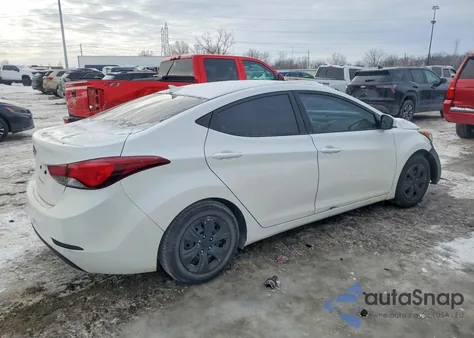 2016 Hyundai Elantra Se из США, поврежденный, VIN 5NPDH4AEXGH718518